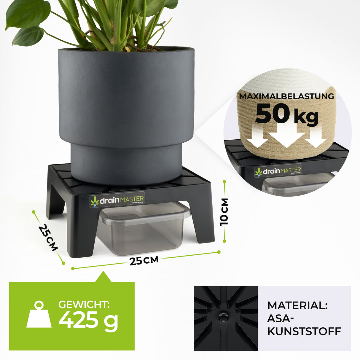 DrainMaster Abtropfständer Einzelset (inkl. Wanne)