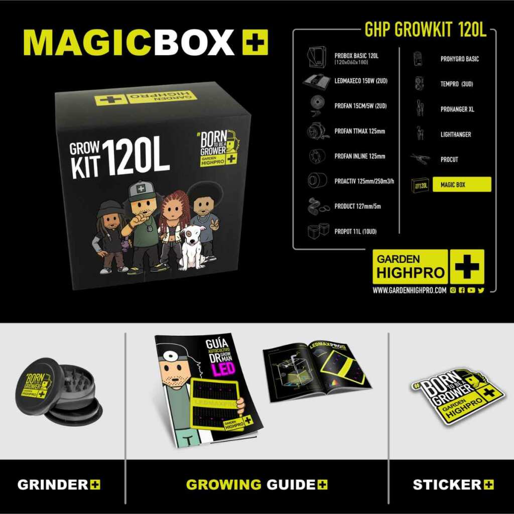 GARDEN HIGHPRO - Growbox PROBOX BASIC | LED 150W | 120x60x180cm