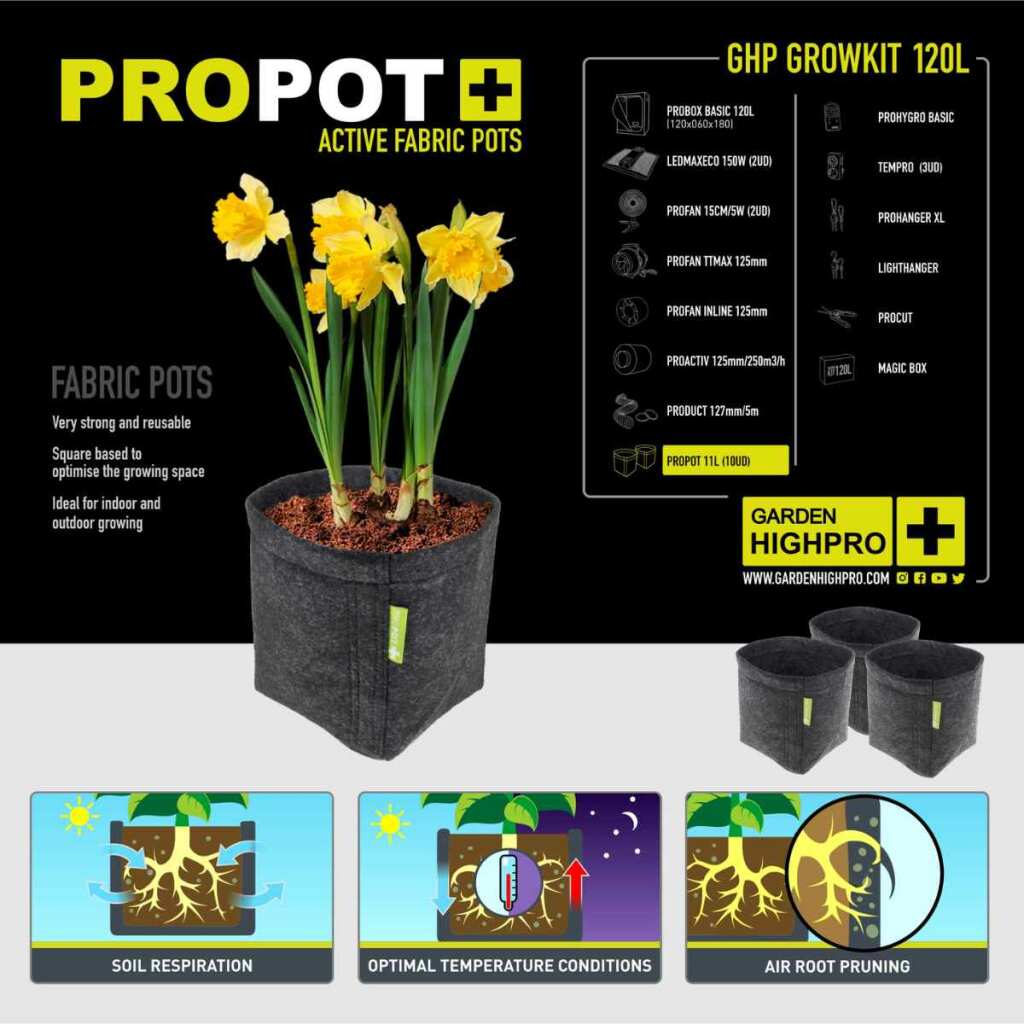 GARDEN HIGHPRO - Growbox PROBOX BASIC | LED 150W | 120x60x180cm