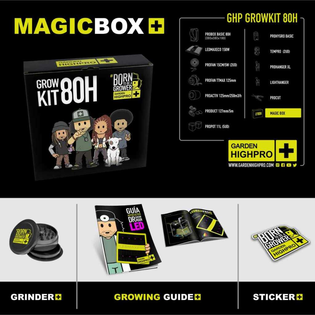 GARDEN HIGHPRO - Growbox PROBOX BASIC | LED 150W | 80x80x180cm